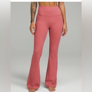 Lululemon BNWT High-Waisted Pink Flare Pants
